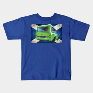 Geo3Doodles Hillman Husky doodle Kids T-Shirt
